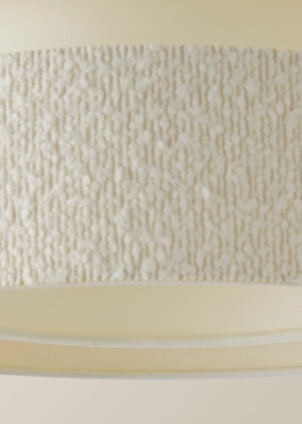 ValueLights Sophia Cream Boucle Layered Shade - One Size Image 6