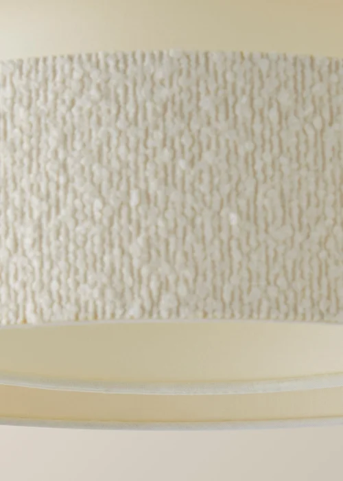 ValueLights Sophia Cream Boucle Layered Shade - One Size Image 6