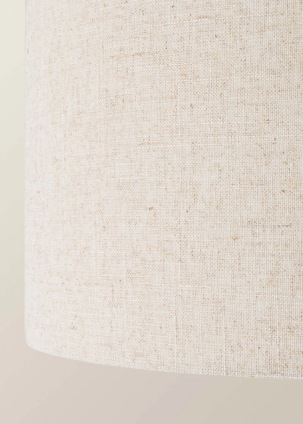 ValueLights Reni Natural Large Linen Squat Drum Shade 45cm - One Size Image 4
