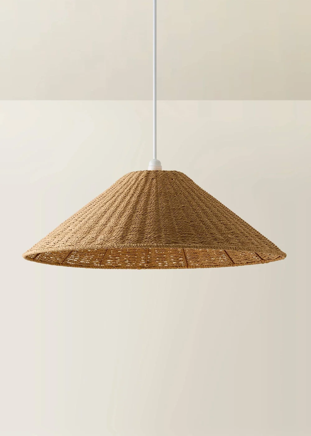 ValueLights Thelma Extra Large Conical Wicker Shade - One Size Image 3