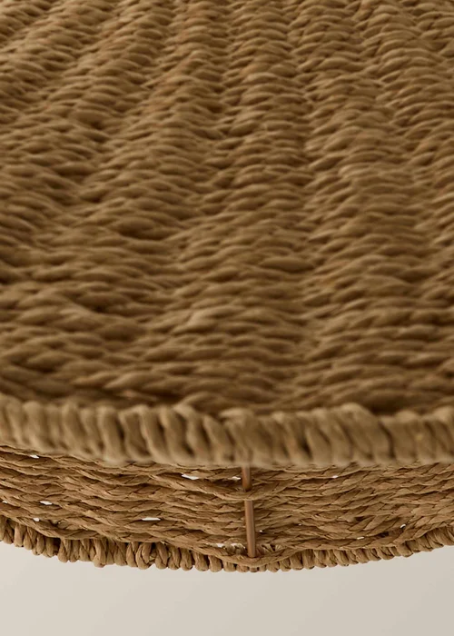 ValueLights Loretta Large Wicker Wave Ceiling Pendant Shade - One Size Image 5