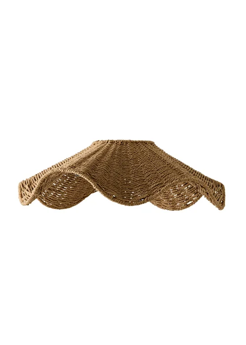 ValueLights Loretta Wicker Wave Ceiling Pendant Shade - One Size Image 6