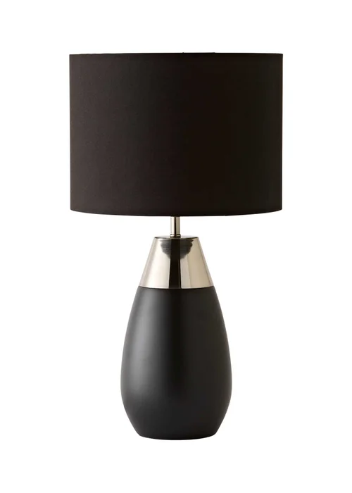 ValueLights Hurst Black Large Touch Table Lamp - One Size Image 5