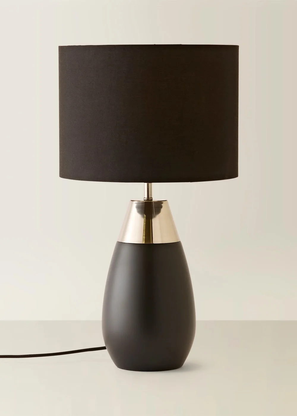 ValueLights Hurst Black Large Touch Table Lamp - One Size Image 3