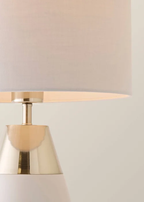 ValueLights Hurst Grey Large Touch Table Lamp - One Size Image 4