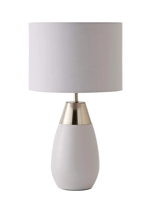 ValueLights Hurst Grey Large Touch Table Lamp - One Size Image 5