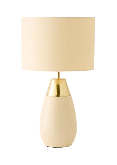 ValueLights Hurst Cream Large Touch Table Lamp - One Size Image 5
