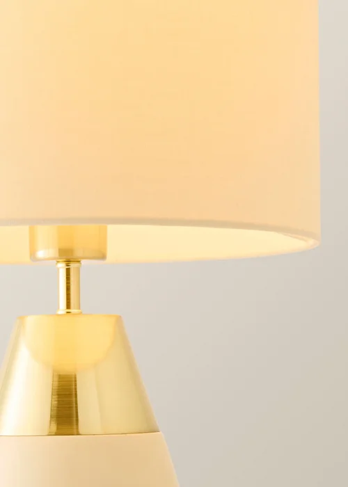ValueLights Hurst Cream Large Touch Table Lamp - One Size Image 4