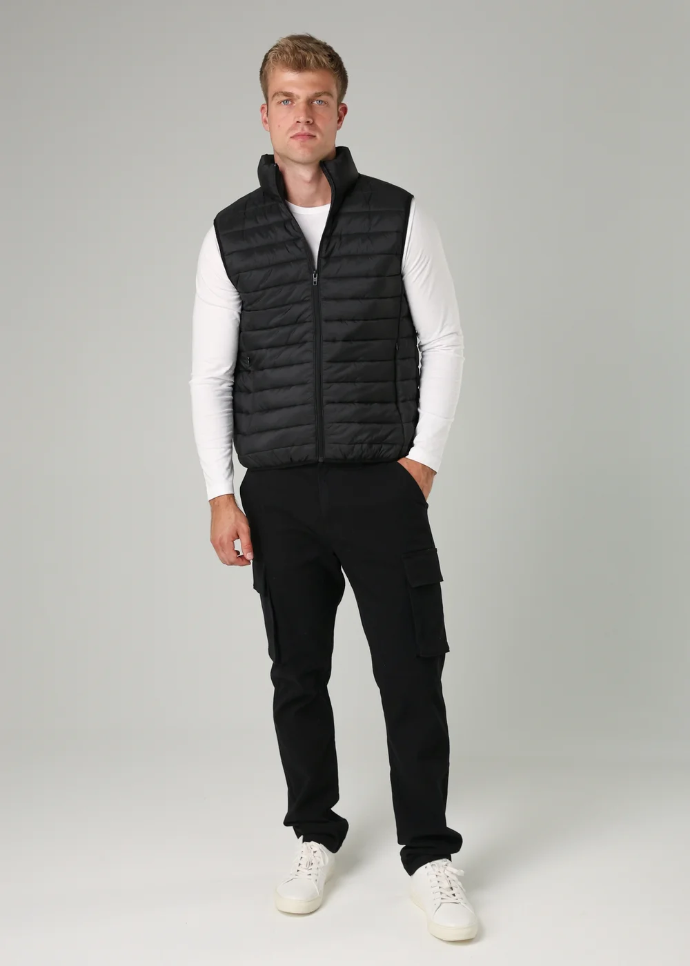 French Connection Black Superlight Puffer Gilet - S Image 1