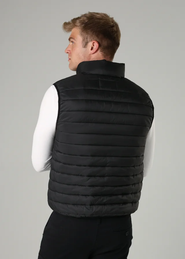 French Connection Black Superlight Puffer Gilet