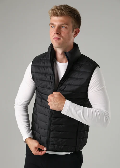 French Connection Black Superlight Puffer Gilet - S Image 4