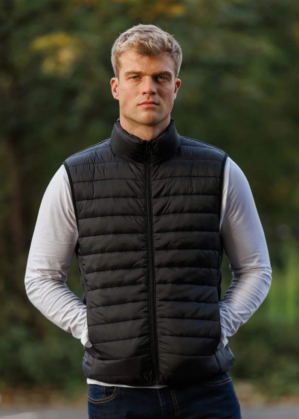 French Connection Black Superlight Puffer Gilet - S Image 5