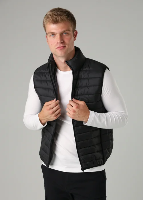 French Connection Black Superlight Puffer Gilet - S Image 3