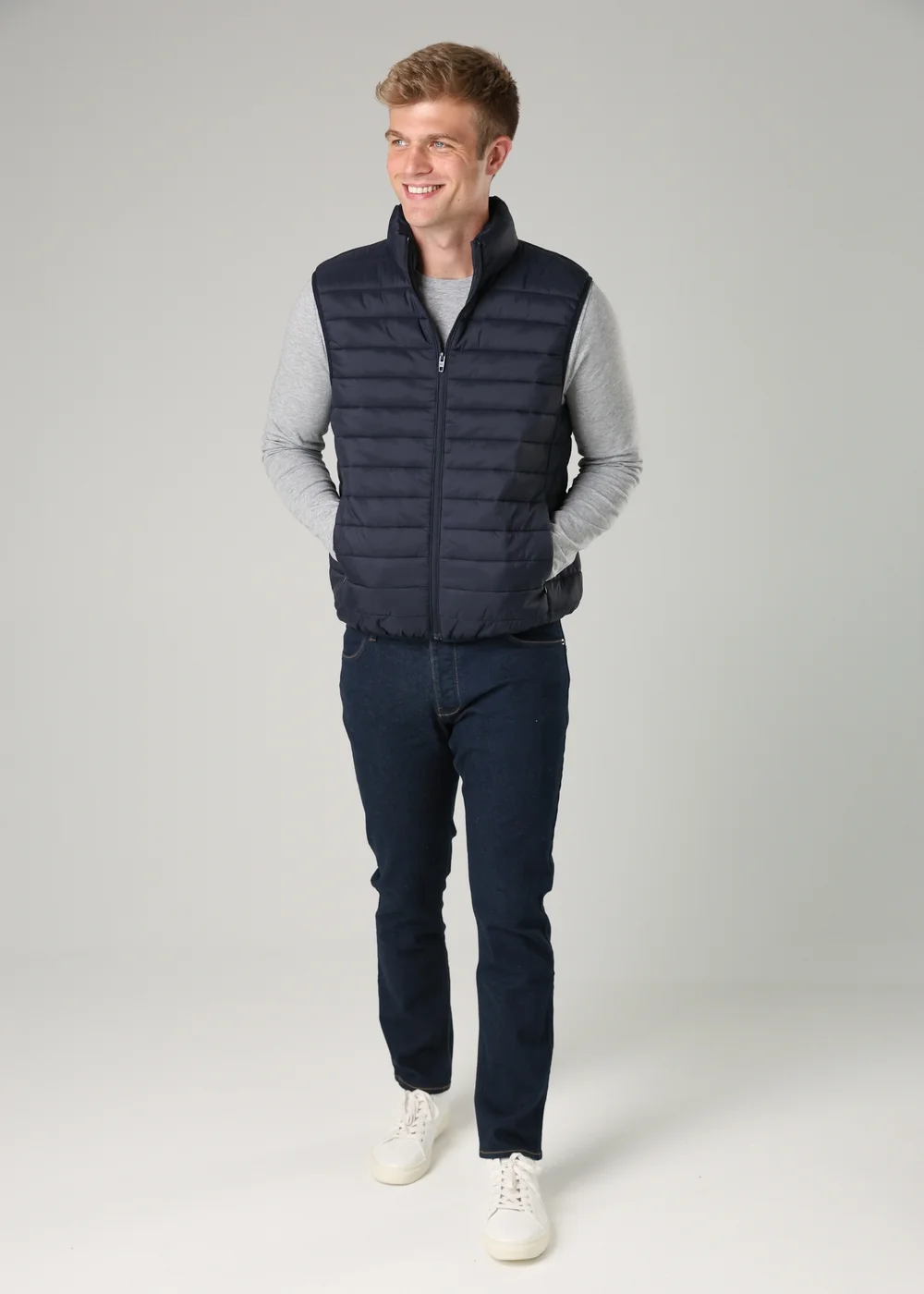 French Connection Navy Superlight Puffer Gilet - L Image 4