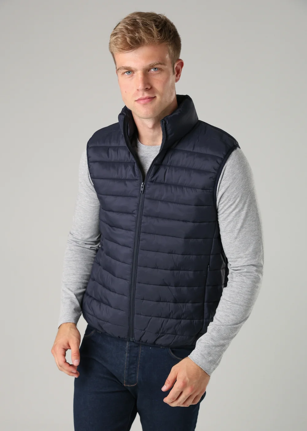 French Connection Navy Superlight Puffer Gilet - L Image 1