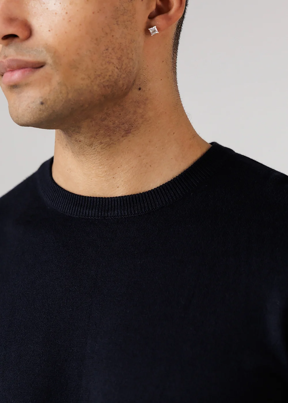 French Connection Navy Crew Neck Long Sleeve Knitted Jumper - S Image 3