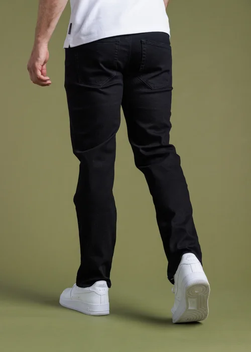 French Connection Black Cotton Straight Leg Stretch Denim Jeans - 30 Image 2