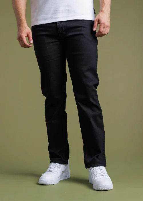 French Connection Black Cotton Straight Leg Stretch Denim Jeans - 30 Image 1