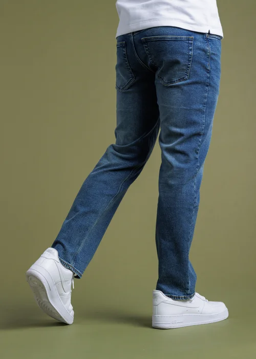 French Connection Blue Cotton Straight Leg Stretch Denim Jeans - 34 Image 2