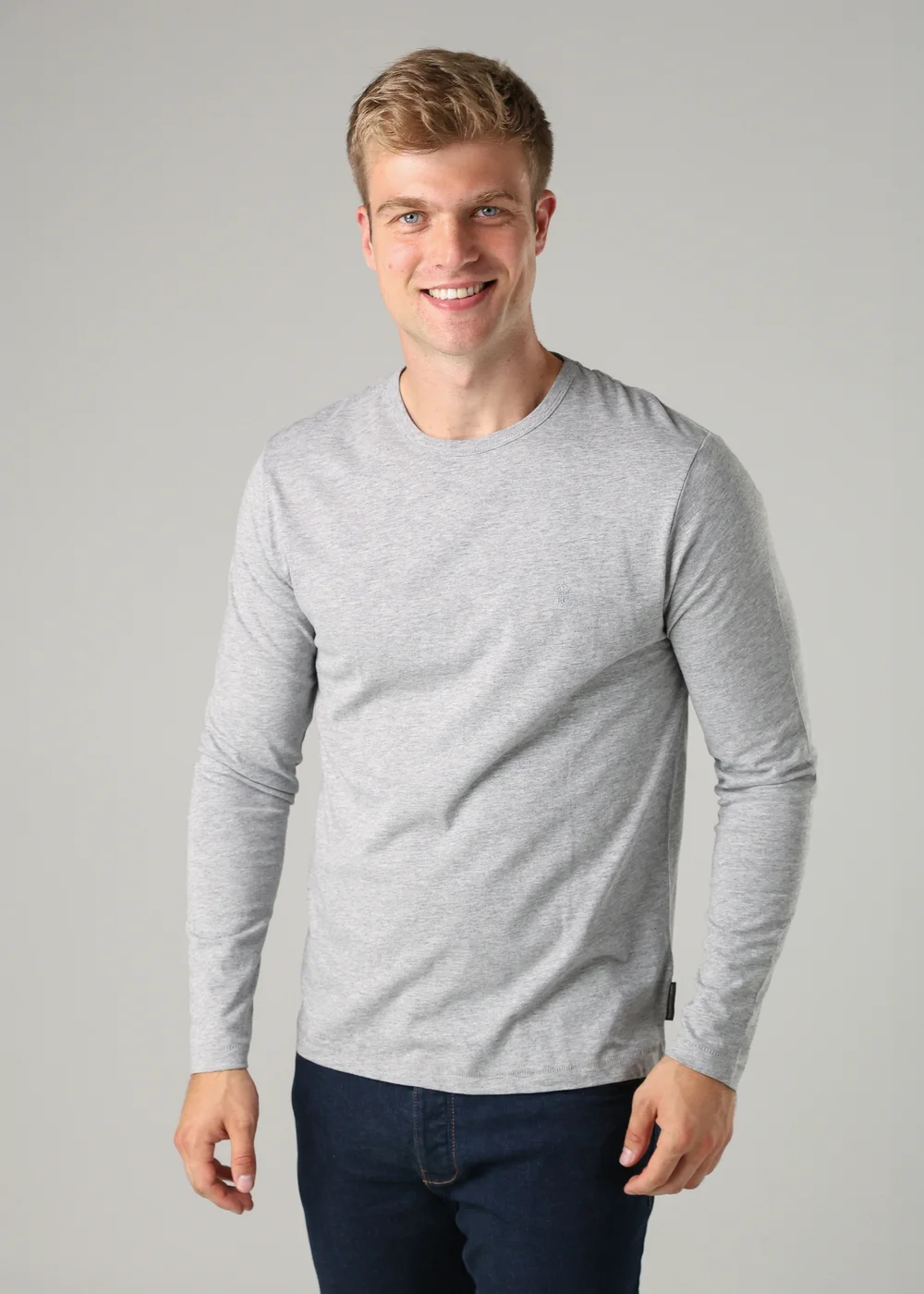 French Connection Black 3 Pack Cotton Crew Neck Long Sleeve T-Shirts - S Image 2