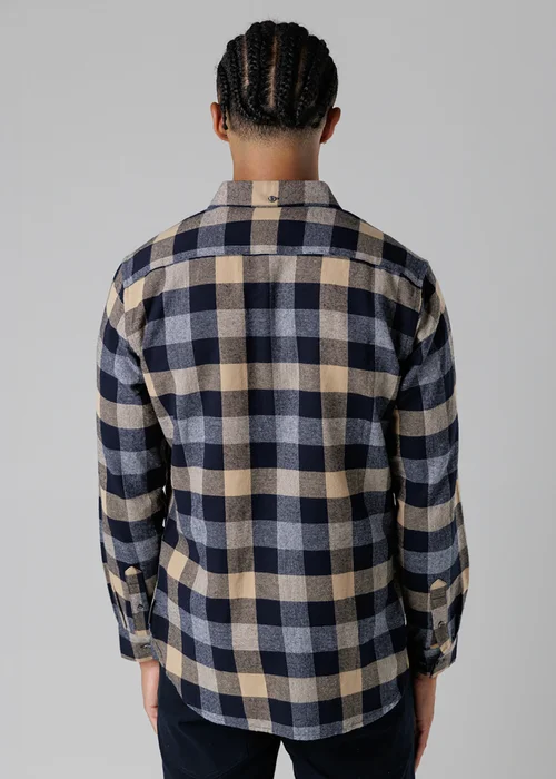 French Connection Ecru Cotton Large Gingham Flannel Long Sleeve Shirt - XL Image 2