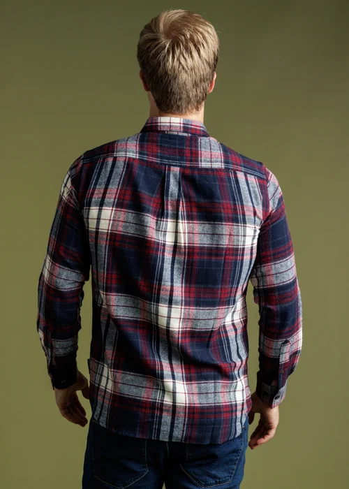 French Connection Red Cotton Flannel Check Long Sleeve Shirt - 2XL Image 2