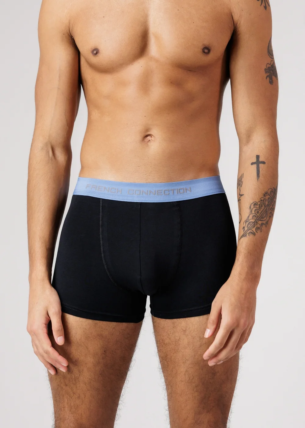 French Connection Blue 5 Pack Cotton Stretch Boxers - XL Image 4