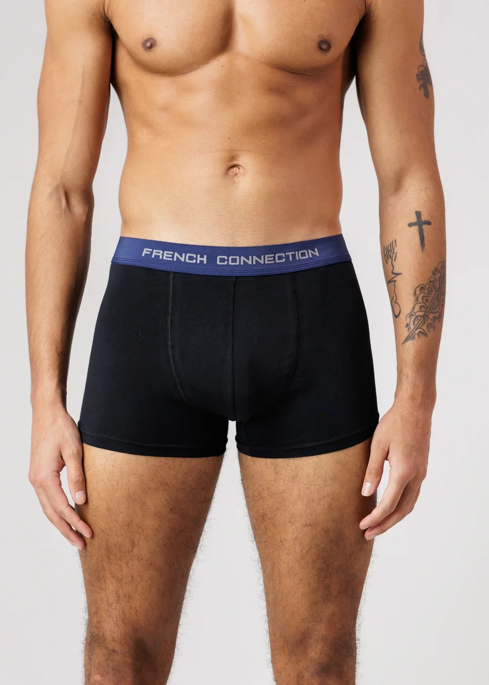 French Connection Blue 5 Pack Cotton Stretch Boxers - XL Image 2
