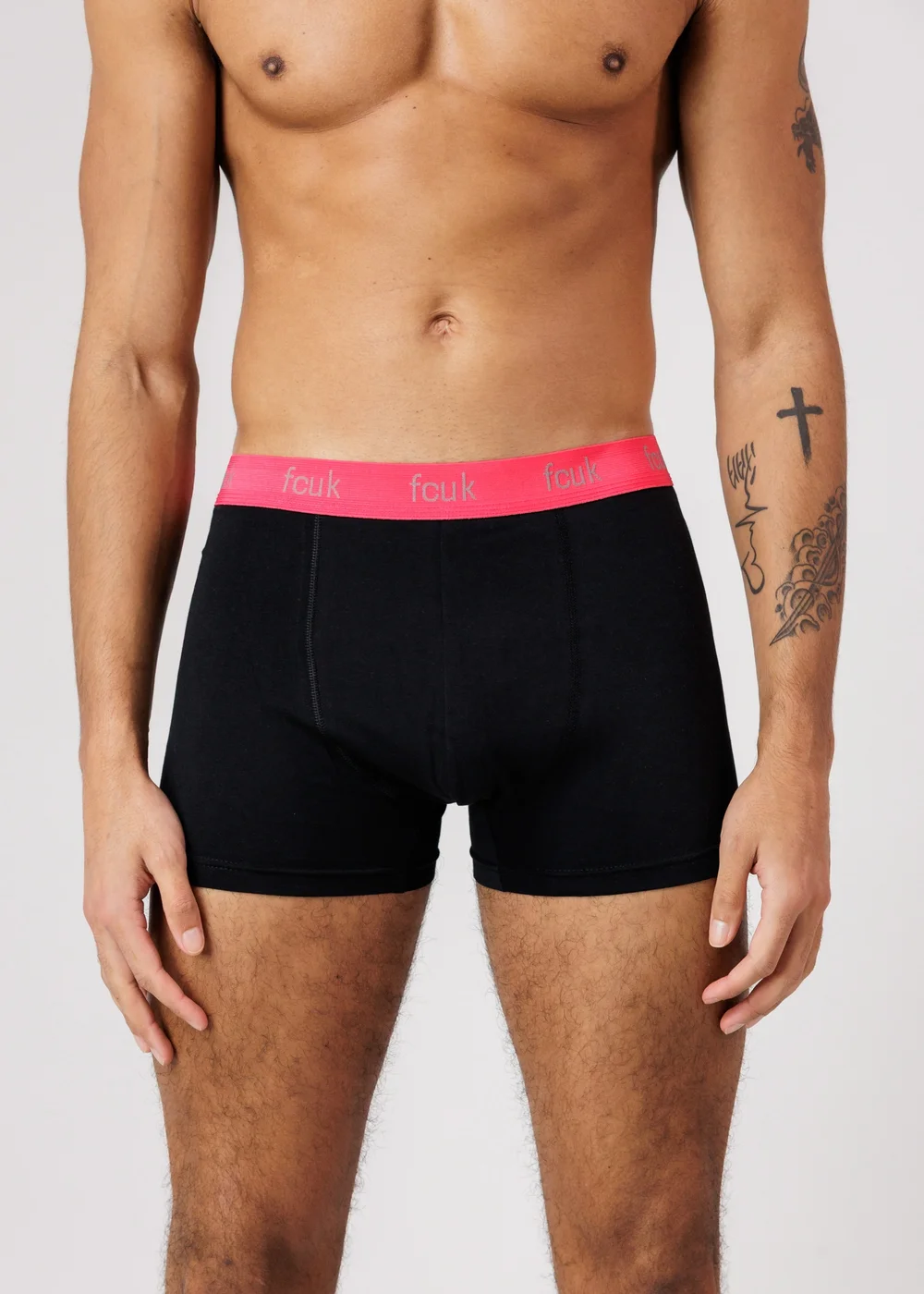 French Connection Blue 5 Pack FCUK Cotton Stretch Boxers - XL Image 2