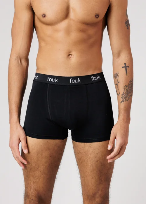 French Connection Blue 5 Pack FCUK Cotton Stretch Boxers - XL Image 5