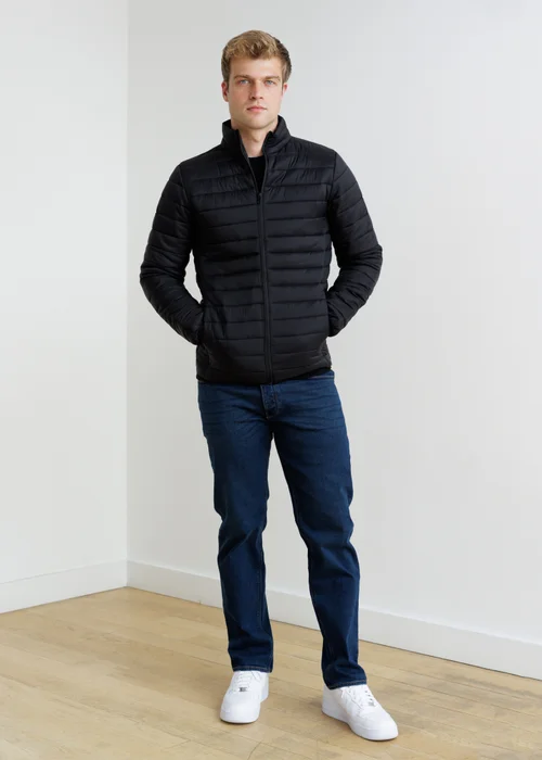 French Connection Black Superlight Funnel Neck Puffer Jacket - L Image 4