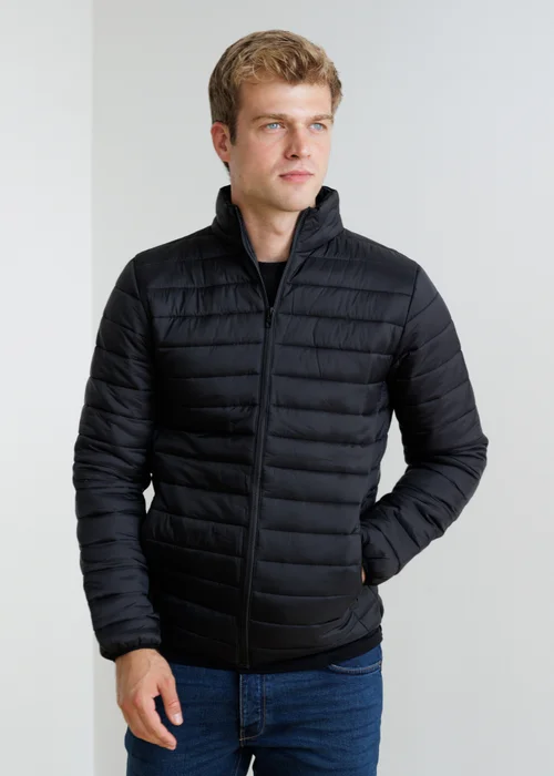 French Connection Black Superlight Funnel Neck Puffer Jacket - L Image 1