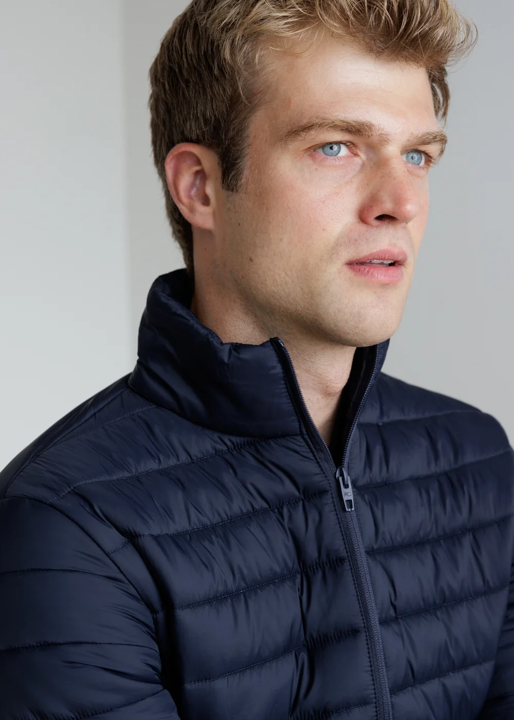 French Connection Navy Superlight Funnel Neck Puffer Jacket - XL Image 3