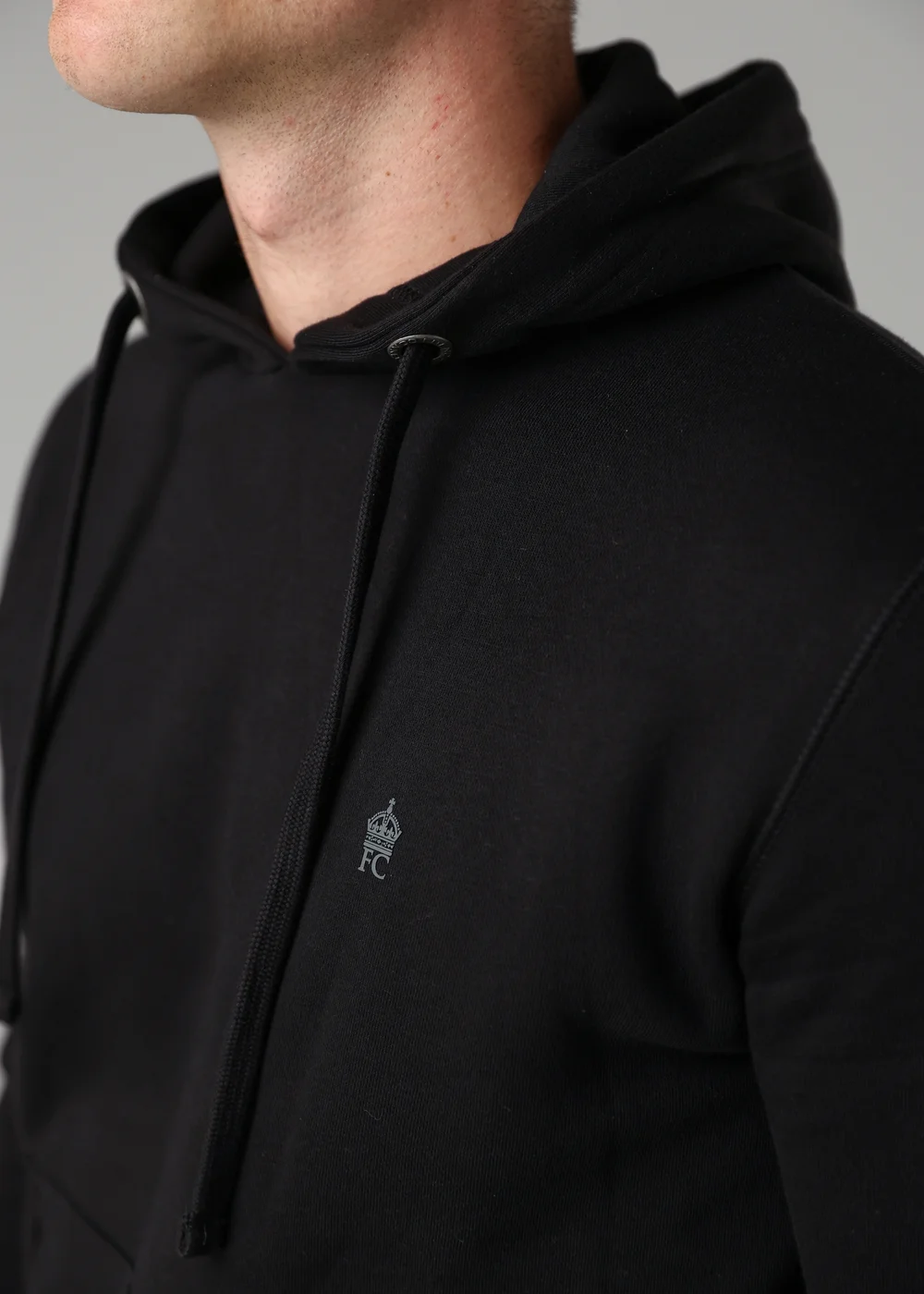 French Connection Black Cotton Blend Hoody - S Image 3