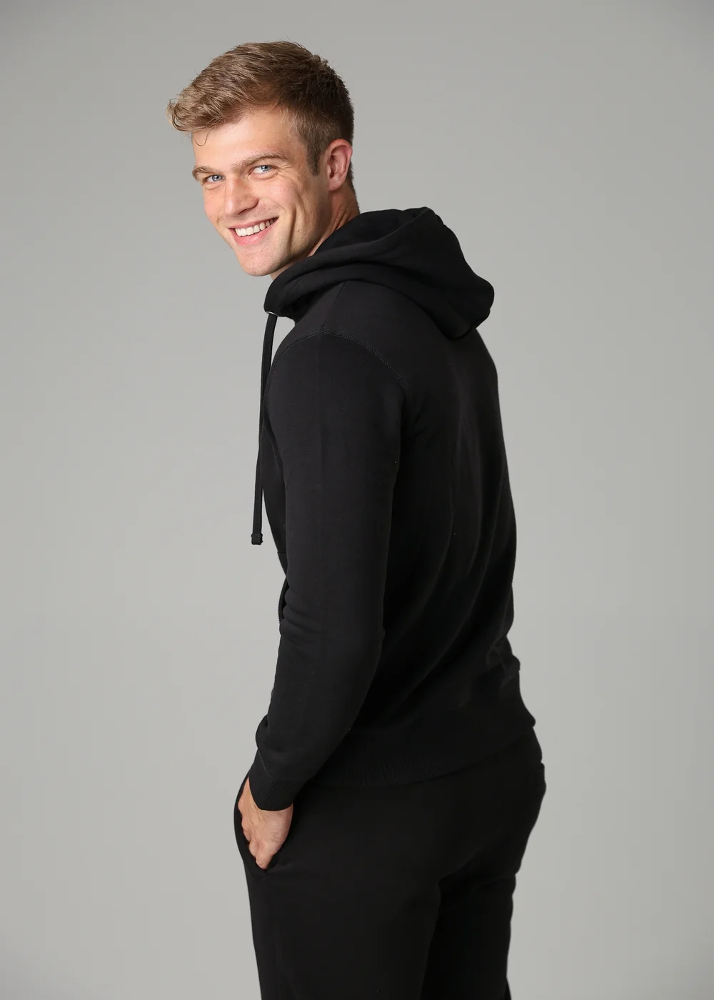 French Connection Black Cotton Blend Hoody - S Image 2