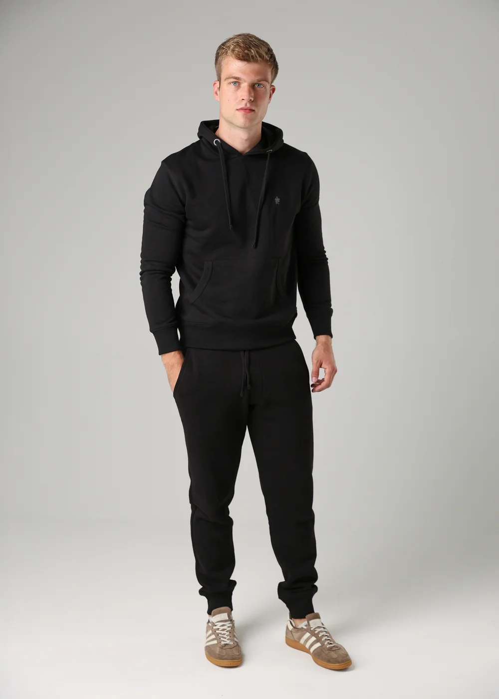 French Connection Black Cotton Blend Hoody - S Image 4