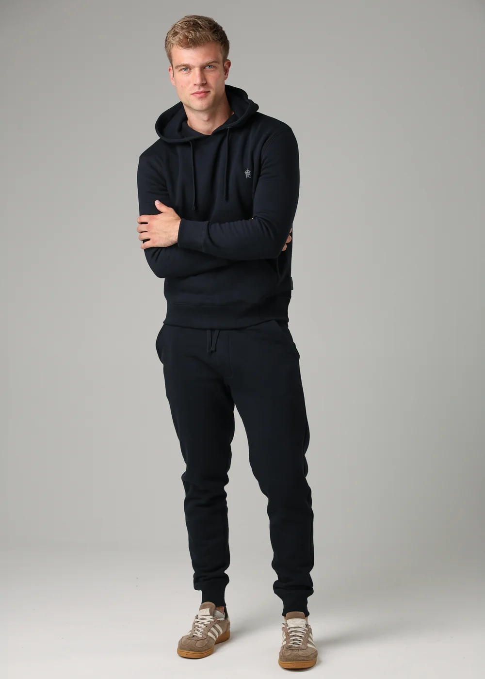 French Connection Navy Cotton Blend Hoody - 2XL Image 4