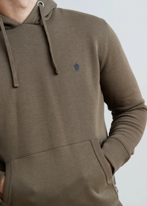 French Connection Khaki Cotton Blend Hoody - S Image 3