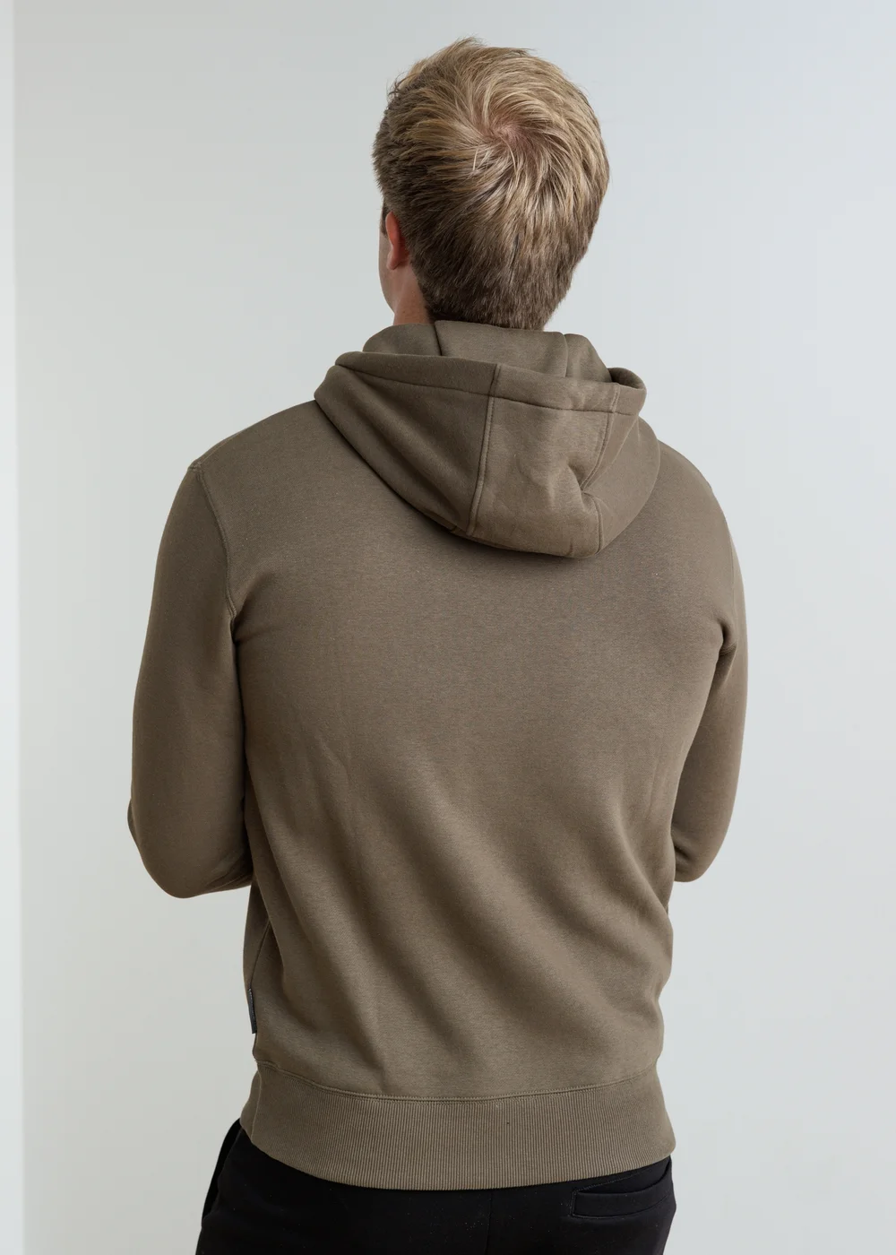 French Connection Khaki Cotton Blend Hoody - S Image 2