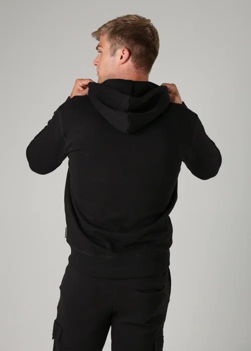 French Connection Black Cotton Blend Zip Hoody - S Image 2