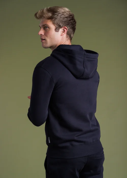 French Connection Navy Cotton Blend Zip Hoody - S Image 2