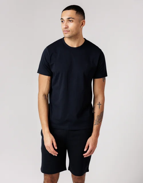 French Connection Navy 3 Pack Cotton Crew Neck Short Sleeve T-Shirts - S Image 2