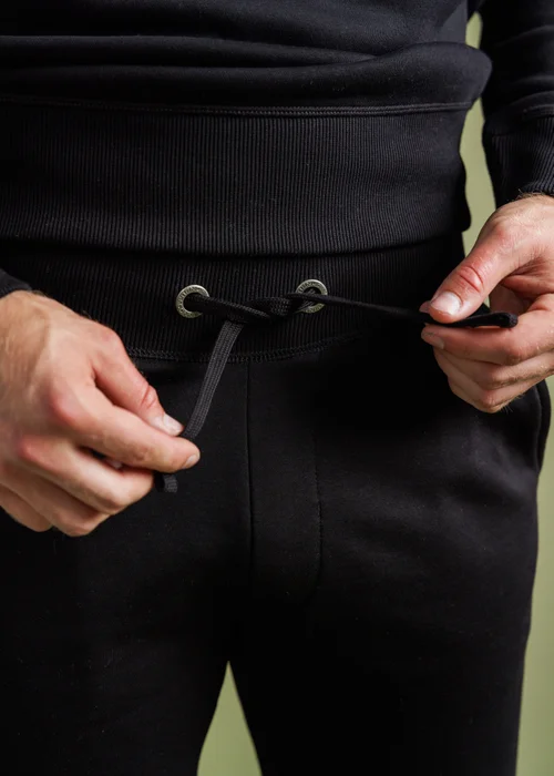 French Connection Black Cotton Blend Joggers - L Image 3