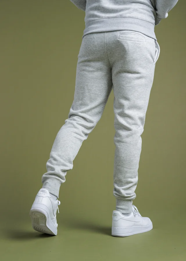 French Connection Light Grey Cotton Blend Joggers