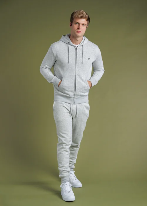 French Connection Light Grey Cotton Blend Joggers - M Image 4