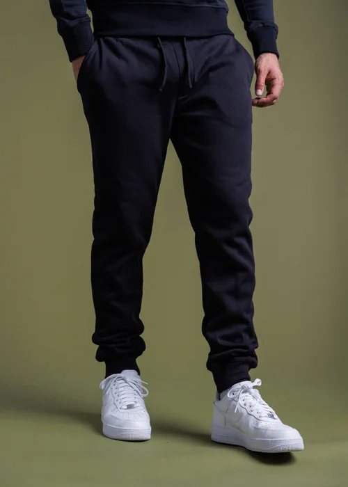 French Connection Navy Cotton Blend Joggers - S Image 1
