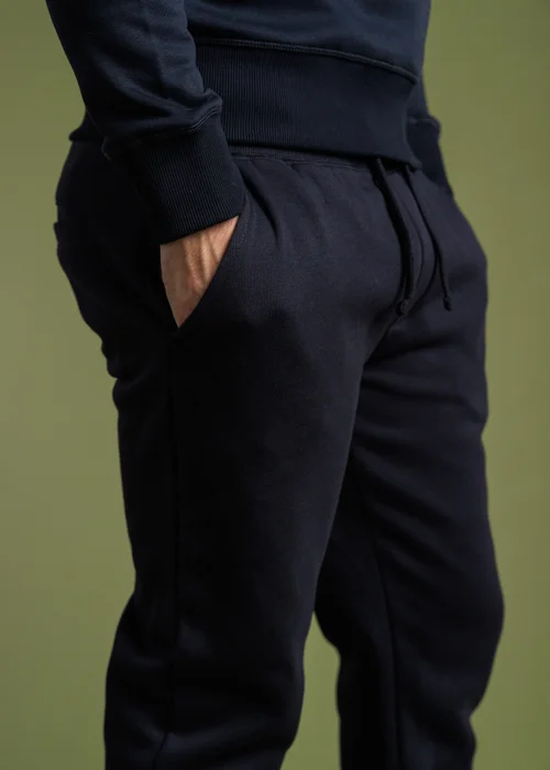 French Connection Navy Cotton Blend Joggers - S Image 3