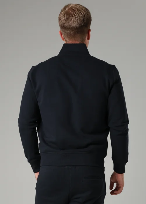French Connection Navy Cotton Blend Half-Zip Jumper - S Image 2