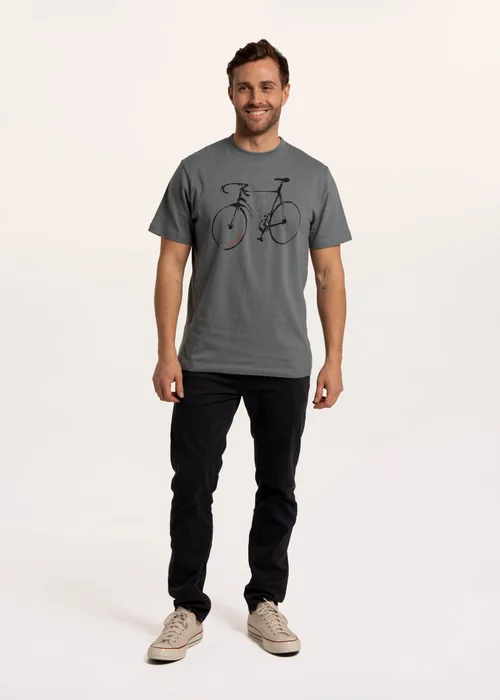 Brakeburn Green Mornington Sketched Bike T-Shirt - L Image 3