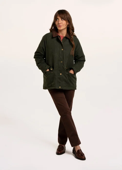 Brakeburn Green Pear Cord Collar Barn Jacket - 18 Image 5